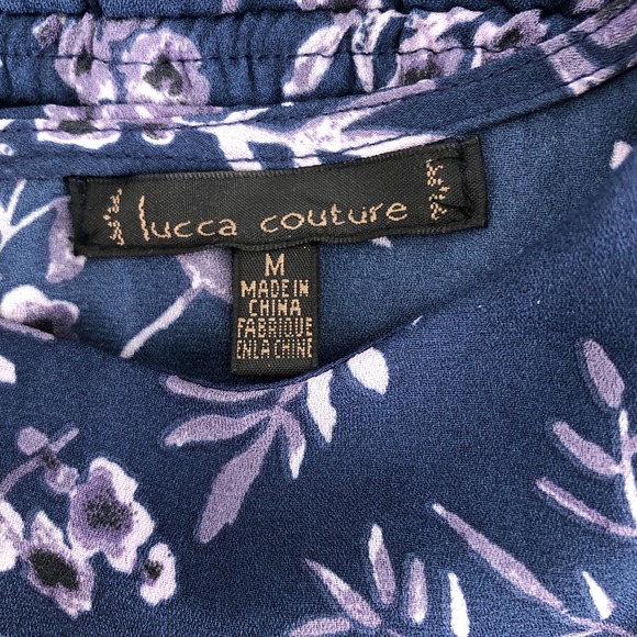 Lucca Couture Womens Size Medium Long Sleeve Keyhole Back Lightweight Romper - Picture 8 of 10